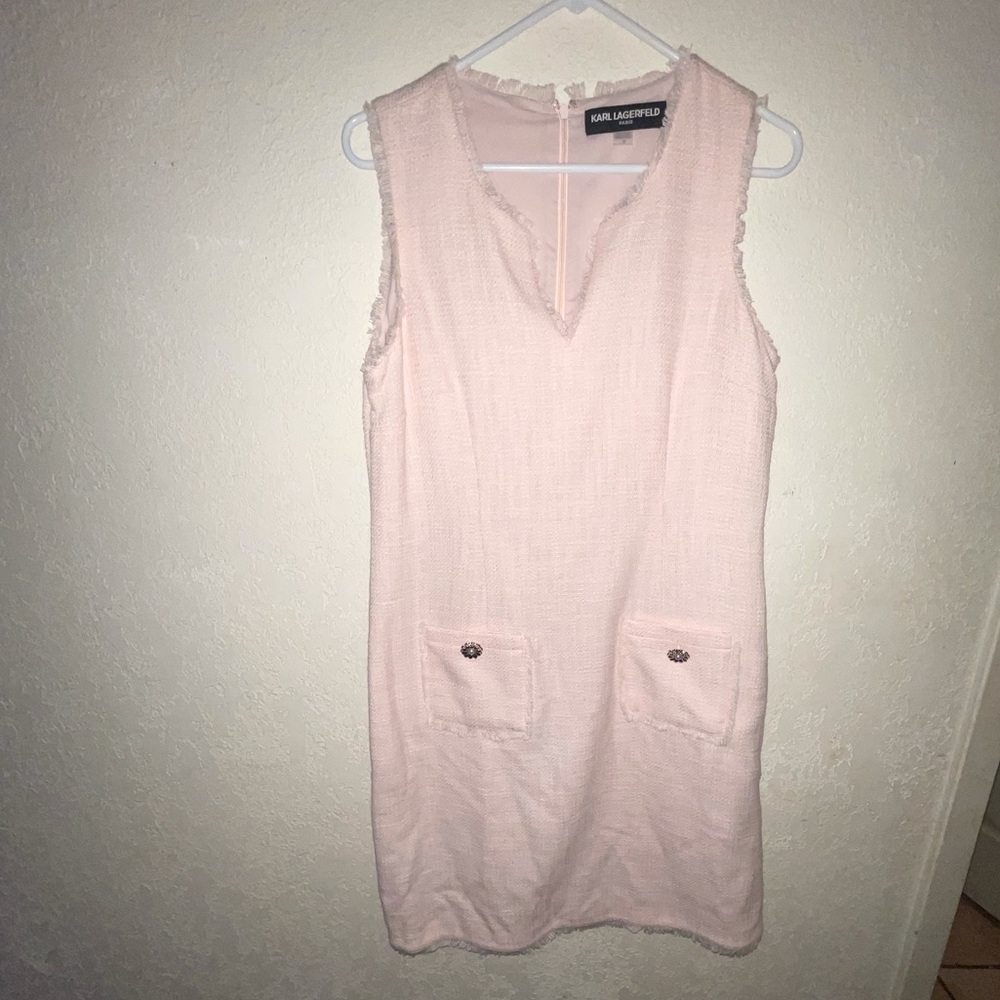 Karl Lagerfeld blush dress size 10